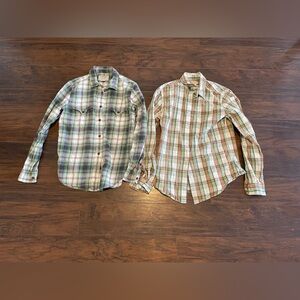Women's Filson lot of 2 Shirts 1 thicker 1 thin